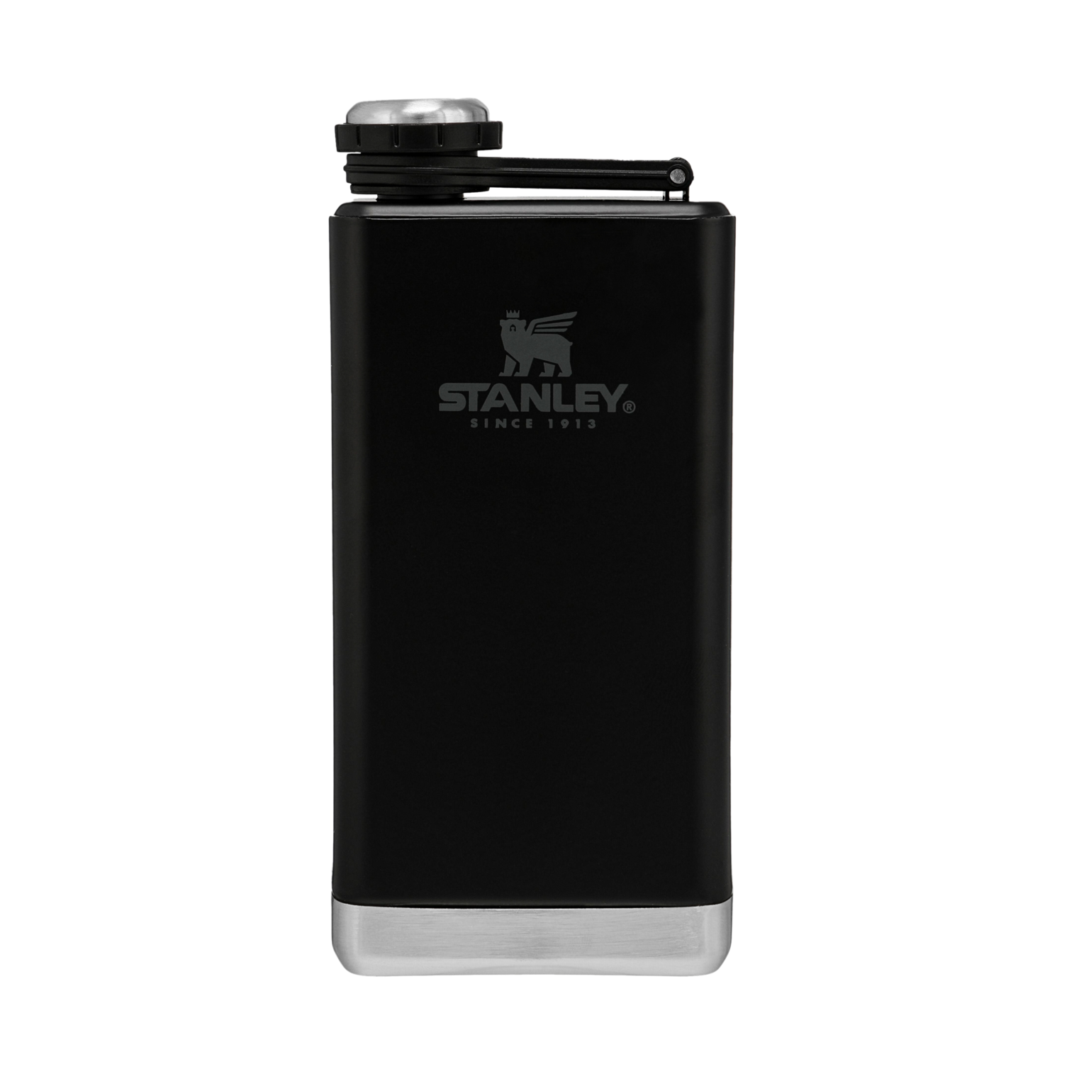 Leakproof Stainless Steel Adventure Pre-Party Flask in Matte Black