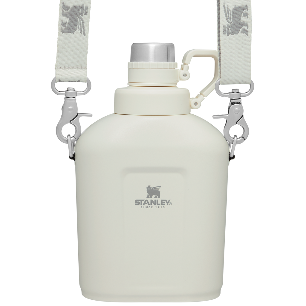 Stanley 1.1 QT Classic Canteen with Carrying Strap in Cream