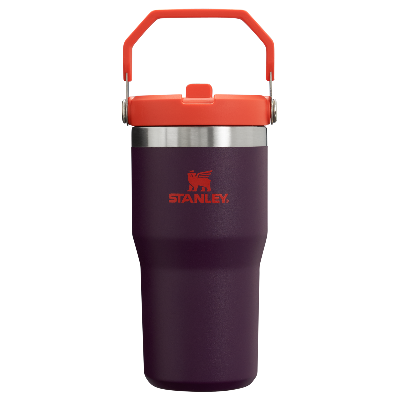 Stanley The IceFlow FlipStraw Tumbler Water Bottle 20 OZ In Plum Purple
