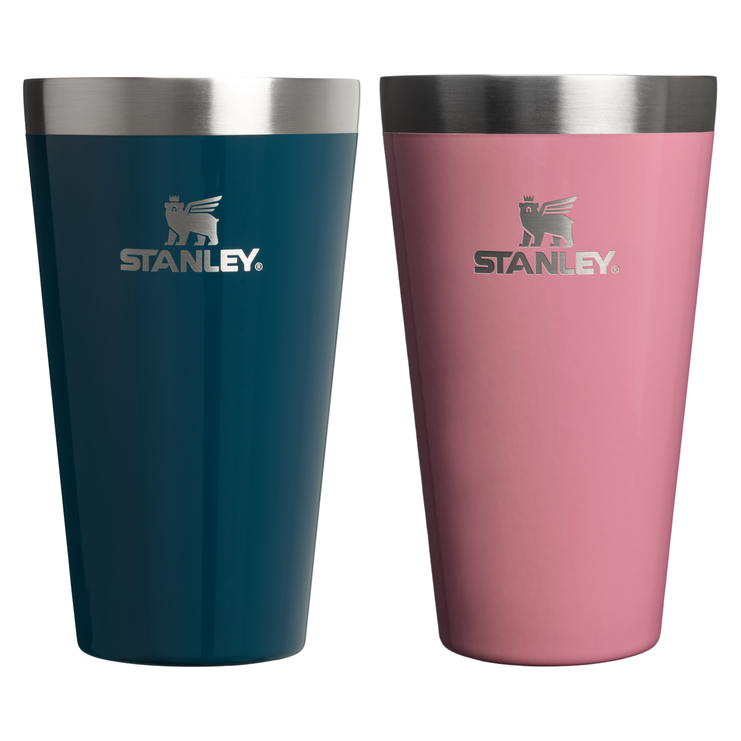 Stanley 16 OZ Stacking Pint Glass Set Of Two In Blue and Pink