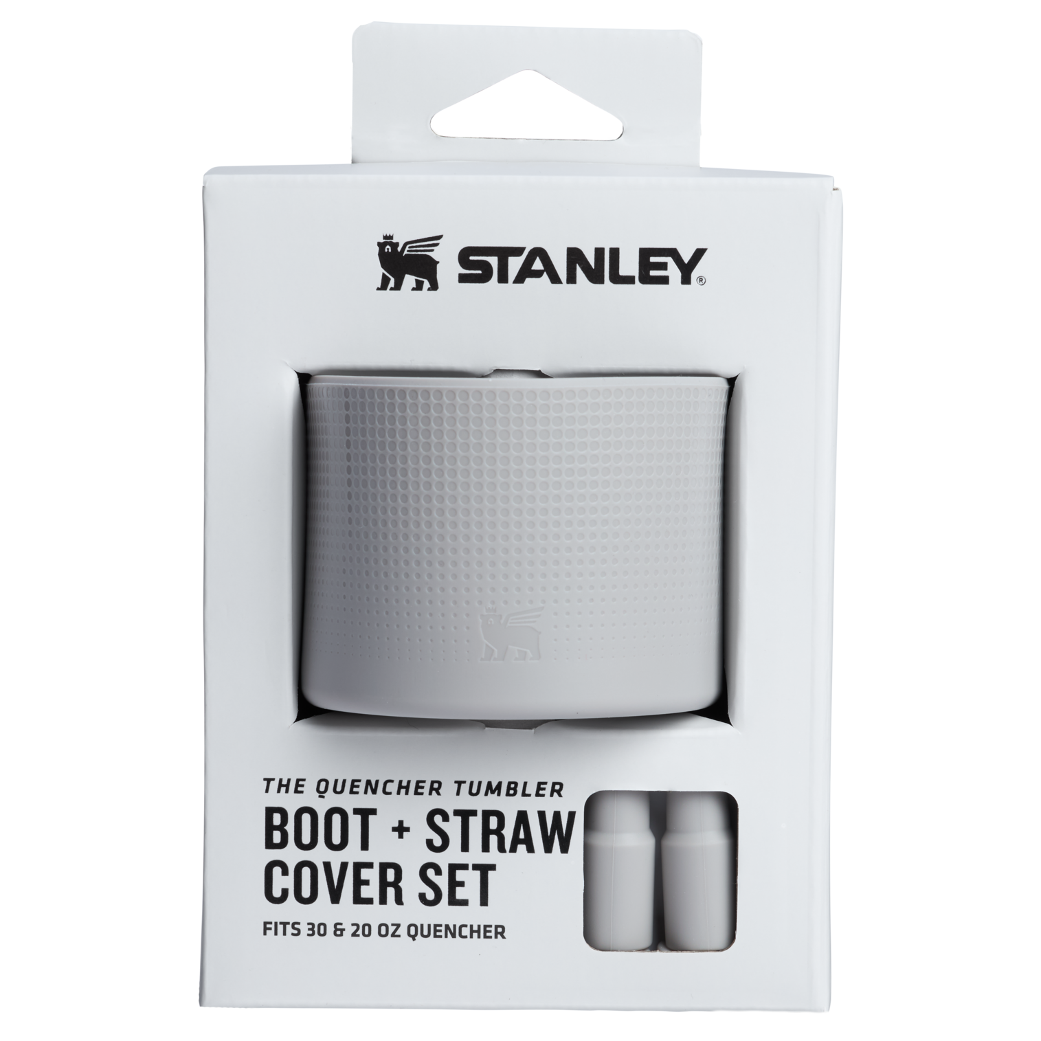 The Quencher Tumbler Boot 30 - 20OZ & Straw Cover Set In Ash Grey