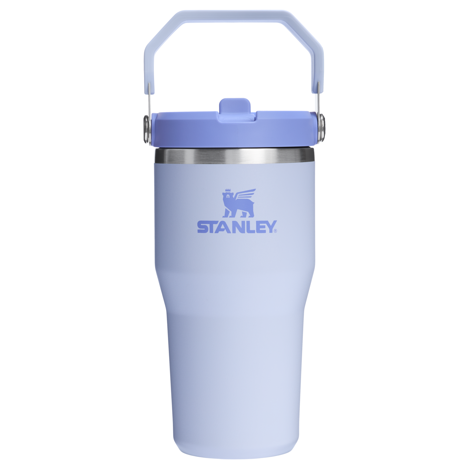 Stanley 20 OZ IceFlow Stainless Steel Water Bottle In Dew Drop Purple n with Flip Straw