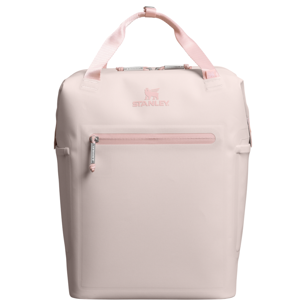 Stanley 14 Quart All Day Madeleine Mini Soft Sided Cooler Backpack In Rose Quartz Pink