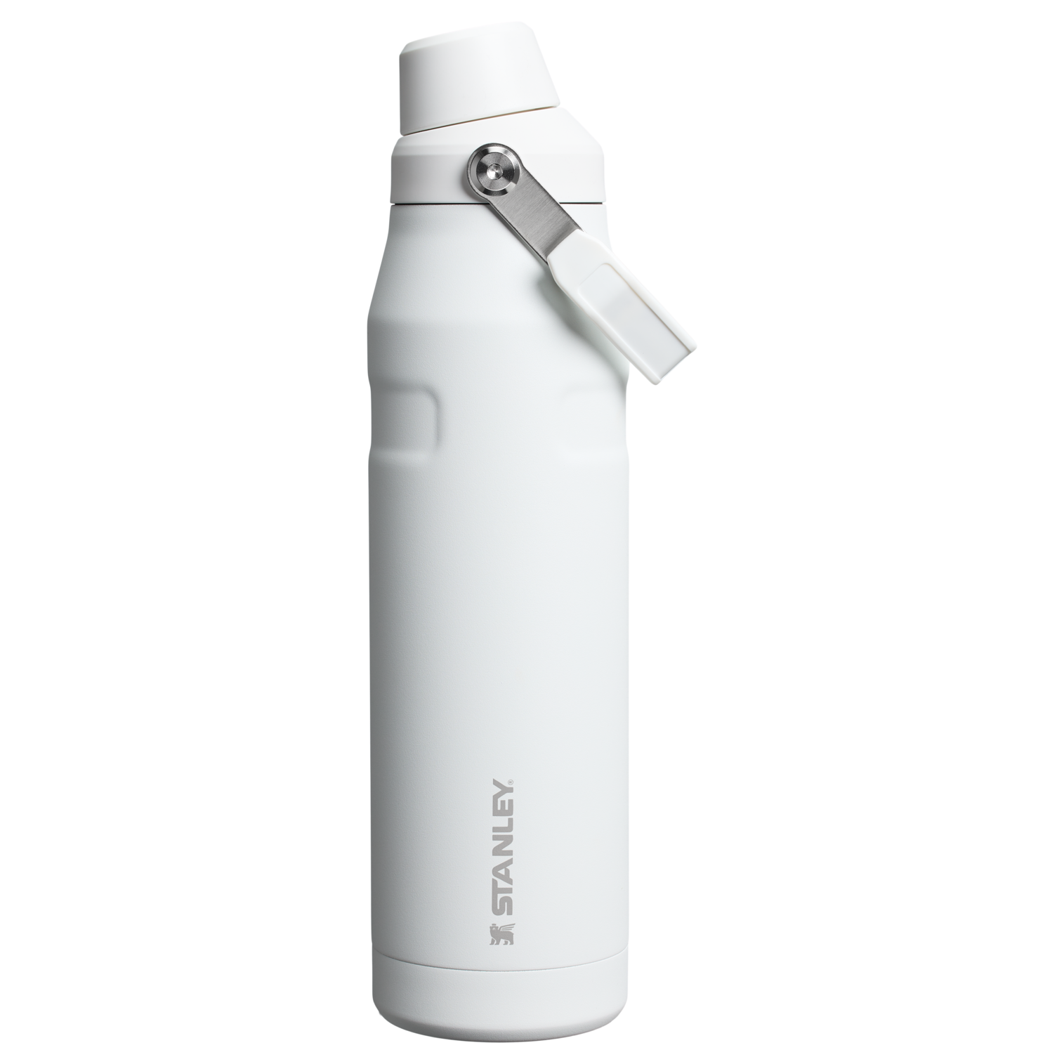 Stanley 36 OZ IceFlow Aerolight Stainless SteelWater Bottle In Frost White