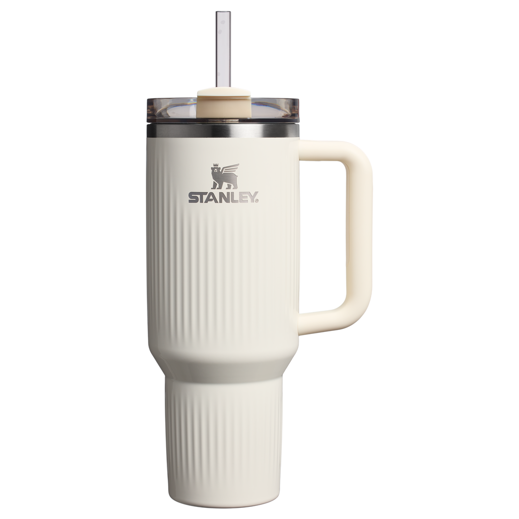 Stanley 40 OZ Quencher Fluted Insulate Tumbler In Cream White