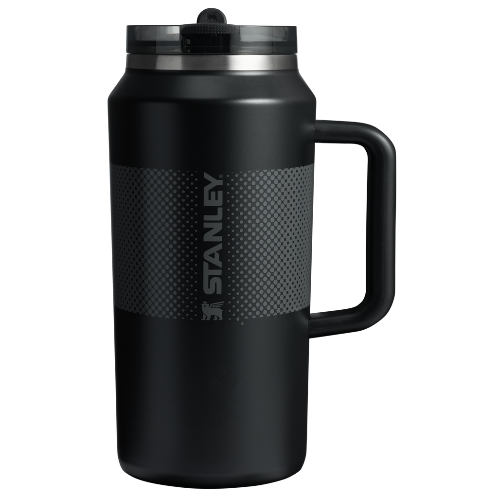 The Stanley Quencher Pro Tour Flip Straw Tumbler 64 OZ In Black 2.0 Fade