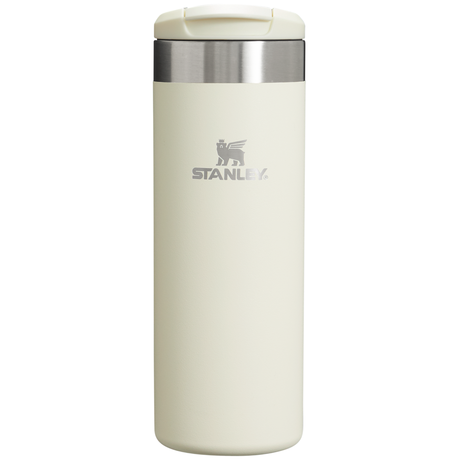 Stanley 16 OZ Transit Flip Top Stainless Steel Mug In Cream White