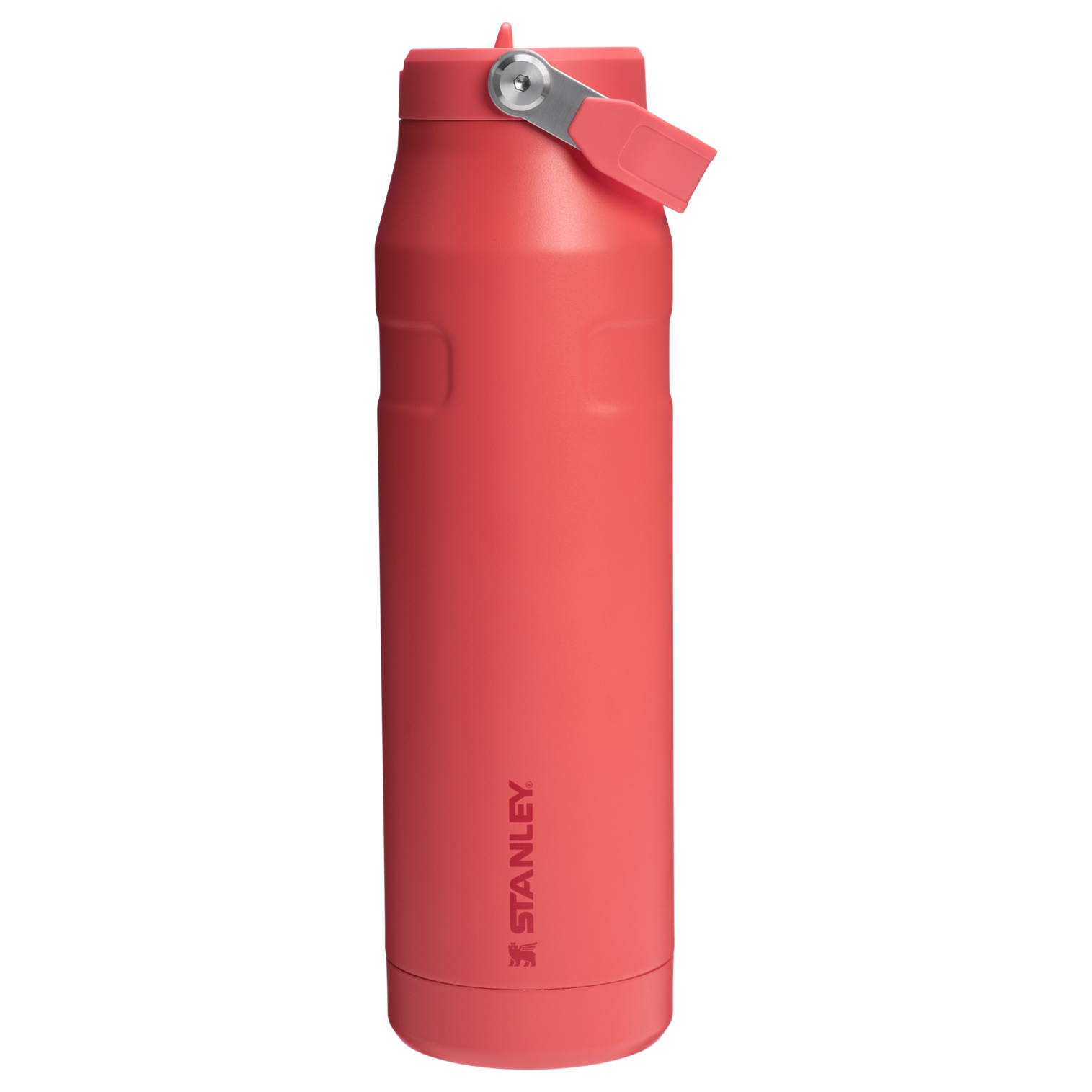 Stanley 36 OZ IceFlow Aerolight Water Bottle WIth Flip Straw In Hot Coral Red
