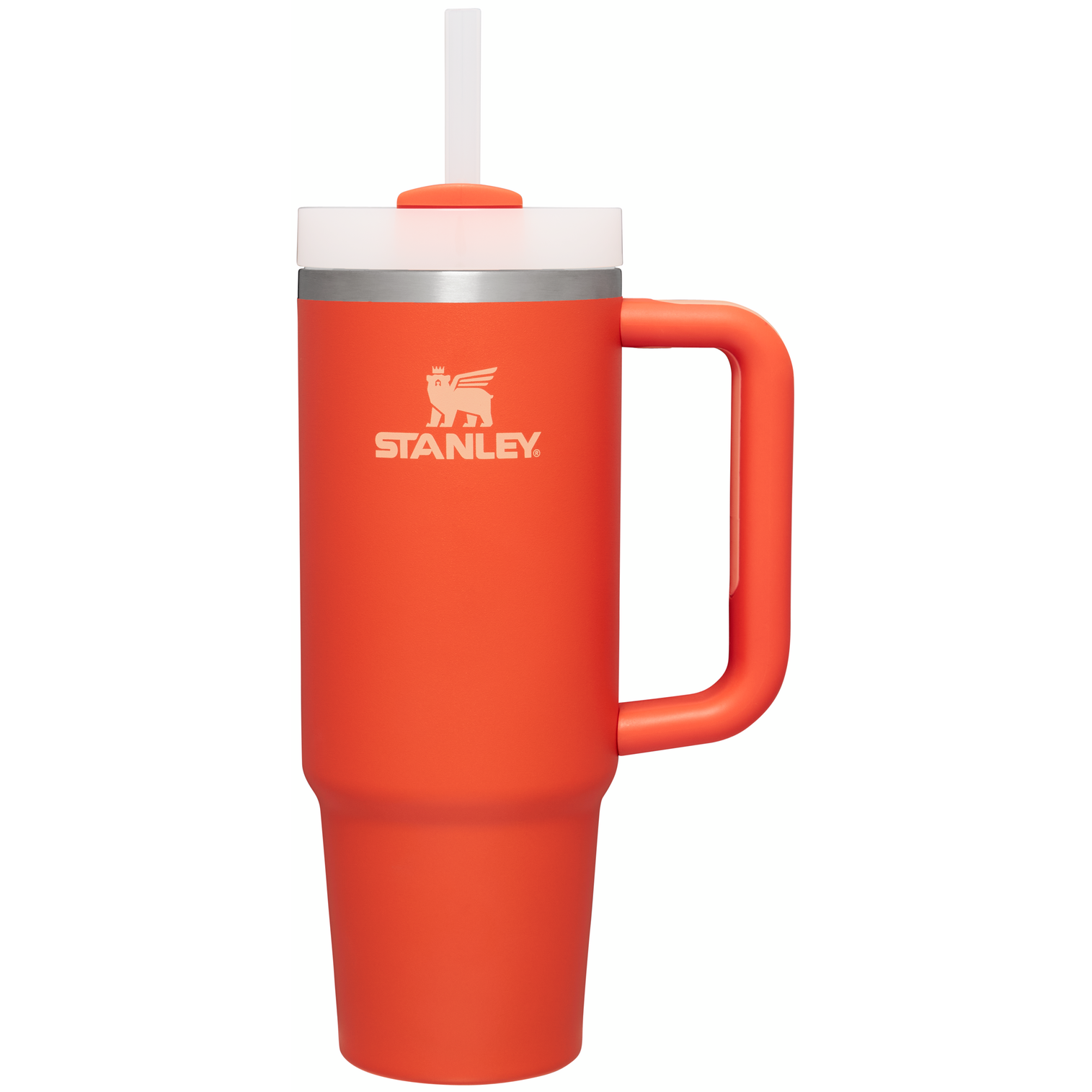 Stanley 30 OZ Quencher FlowState Tumbler In Tigerlily Orange